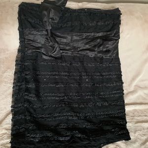 Torrid Black Tube Mini Dress w/sequins